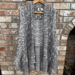 Anthropologie - Moth Gray Knit Cardigan Vest